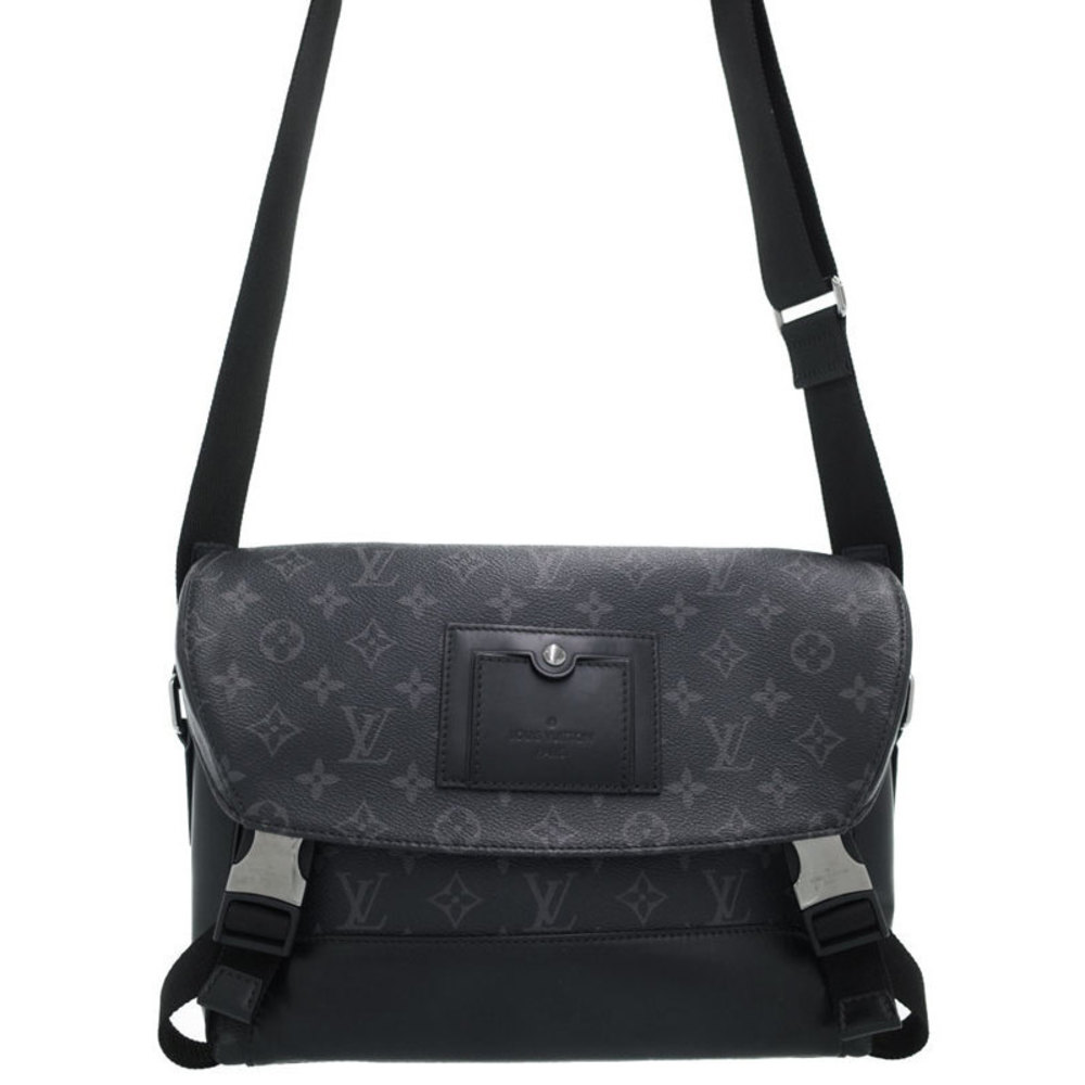Louis Vuitton Eclipse Messenger Voyage PM Shoulder Bag Black